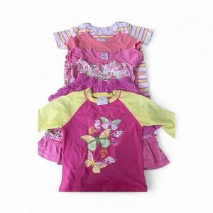 Hanna Andersson Pink Dresses, skirt, shorts, swim shirt lot